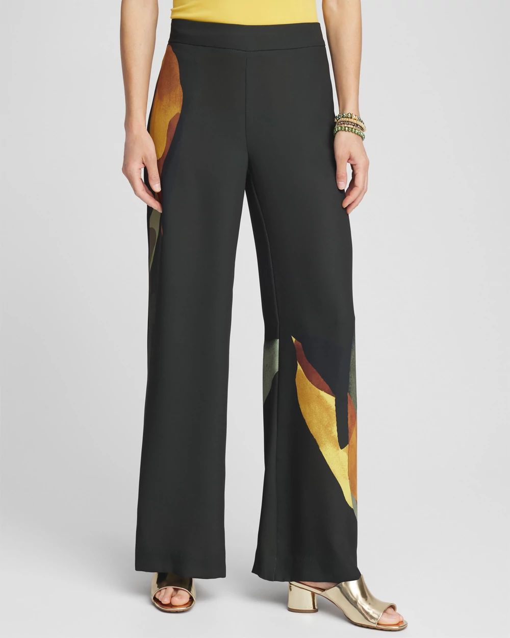 Soft Pull-On Print Wide Leg Pants | Chico's